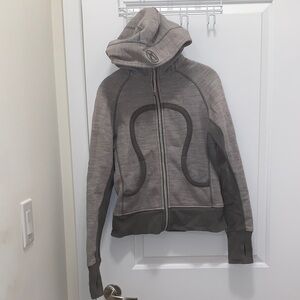 lululemon athletica Gray and Dark Gray Women's Sweater